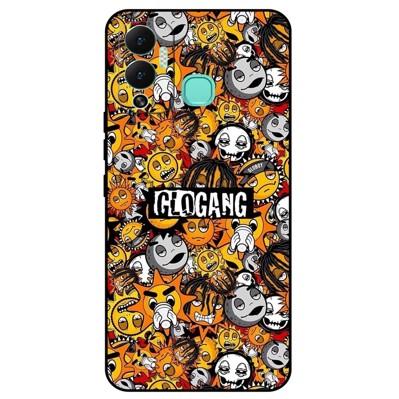 کاور مگافون طرح شکلک مدل 8243 مناسب برای گوشی موبایل اینفینیکس Hot 12 Play      