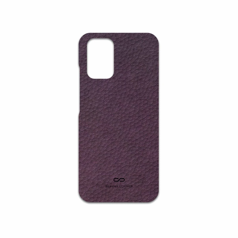برچسب پوششی ماهوت مدل Purple-Leather مناسب برای گوشی موبایل شیائومی Redmi Note 10