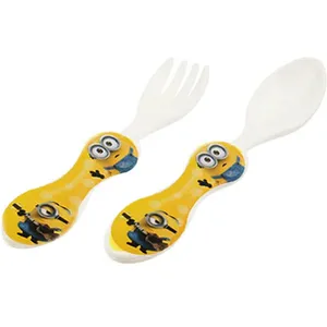 قاشق و چنگال کودک طرح مینیون بسته 2عددی