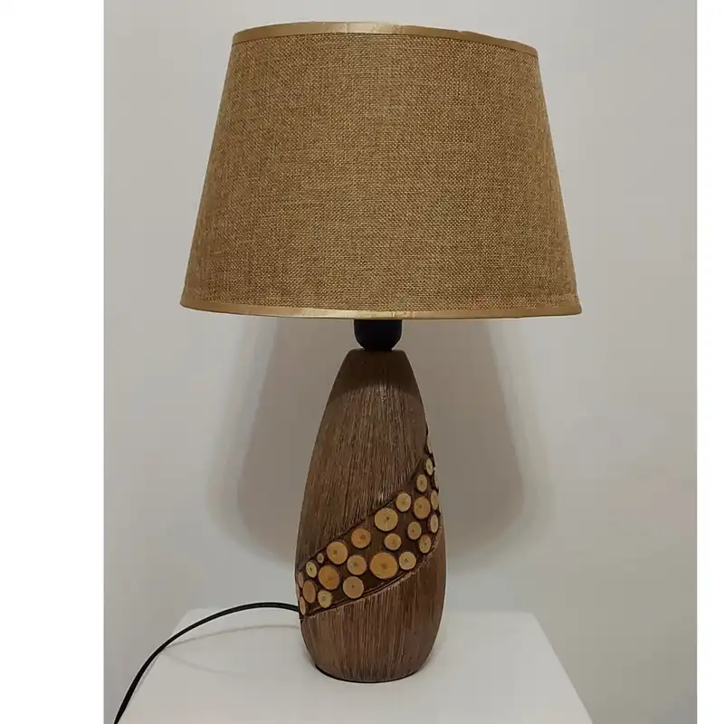 آباژور رومیزی مدل چوبی کد 09