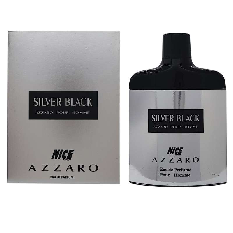 ادوپرفیوم مردانه نایس پاپت مدل azzaro silver black حجم 85 میلی لیتر