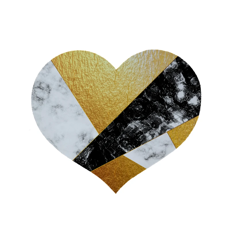  پادری مدل قلب طرح سنگ کد 8618 سایز 90x90 سانتی متر