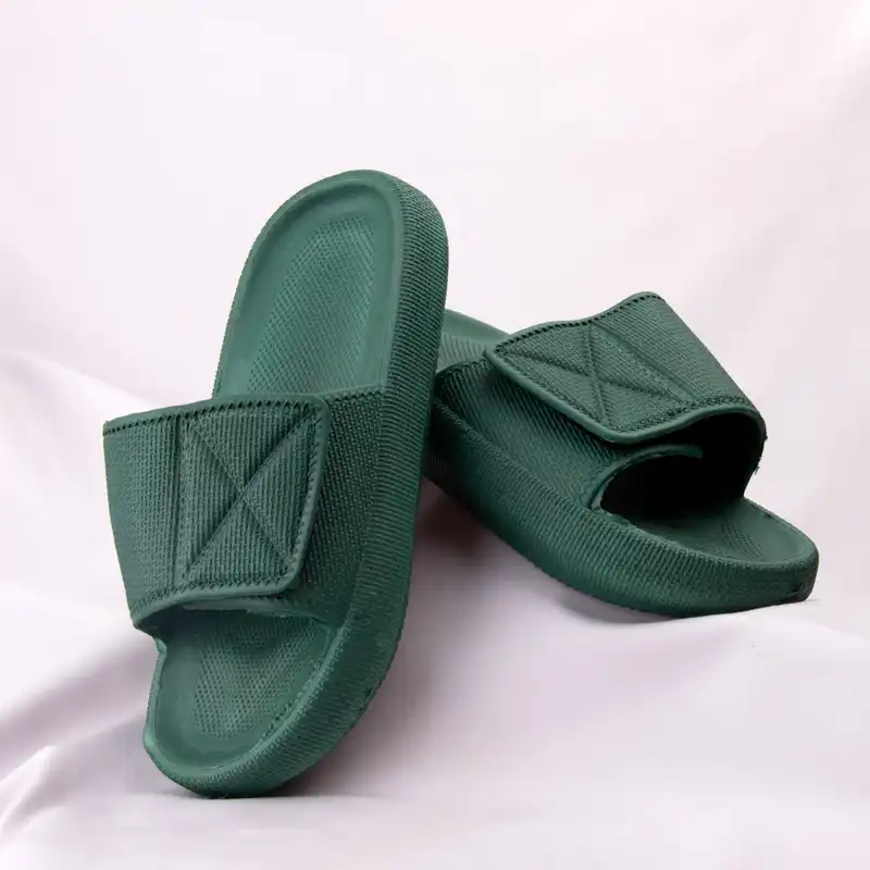 دمپایی زنانه زیتون مدل ماتریکس