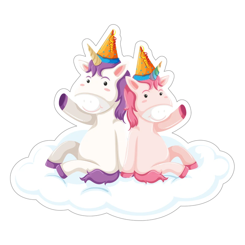  استیکر کلید و پریز طرح دوستان تک شاخ کد 160 