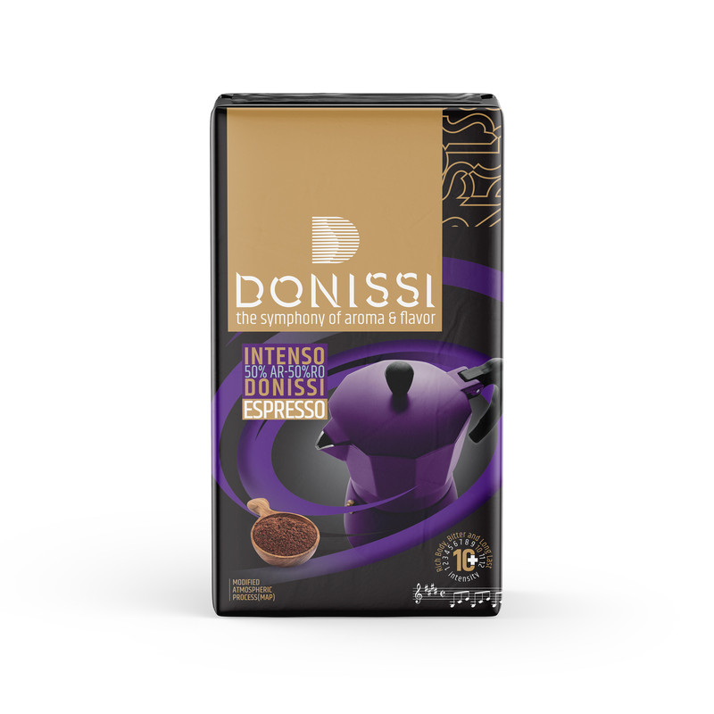 قهوه اسپرسو 50% عربیکا 50% روبوستا اینتنسو دونیسی - 250 گرم