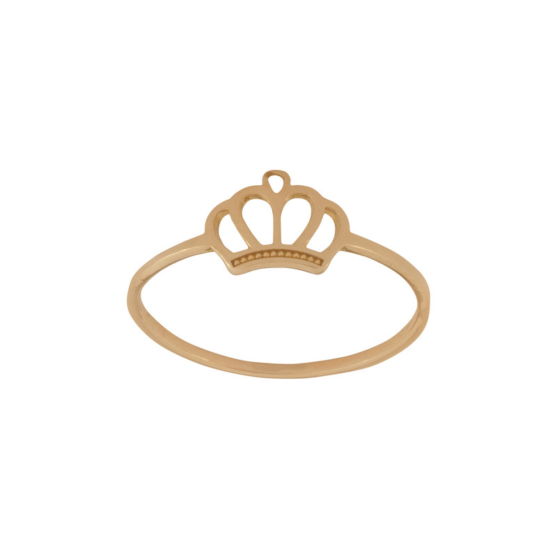 انگشتر طلا 18 عیار زنانه گنجینه هنر خوش نشین مدل مینیمال کد A100