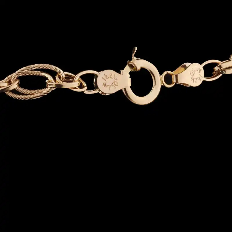 گردنبند طلا 18 عیار زنانه طلای مستجابی مدل 80130