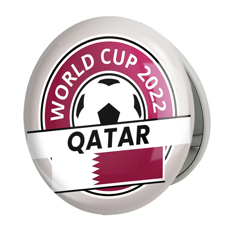 آینه جیبی خندالو طرح جام جهانی مدل تاشو کد 20736 