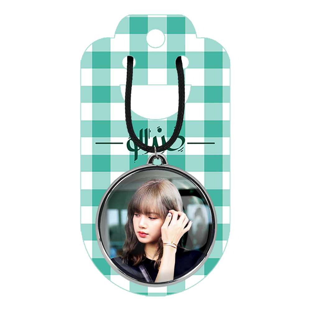 گردنبند خندالو مدل لیسا بلک پینک کد 1426314266