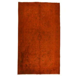 فرش دستبافت رنگ شده پنج و نیم متری مدل وینتج کد 1405108