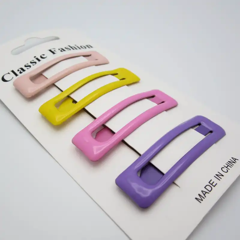 گیره مو مدل تق تقی لاکی کد 1 بسته 4 عددی