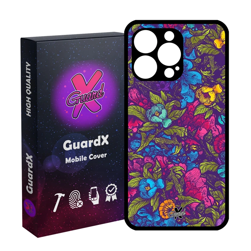 کاور گارد ایکس طرح Flower مدل Glass10224 مناسب برای گوشی موبایل اپل iPhone 13 Pro