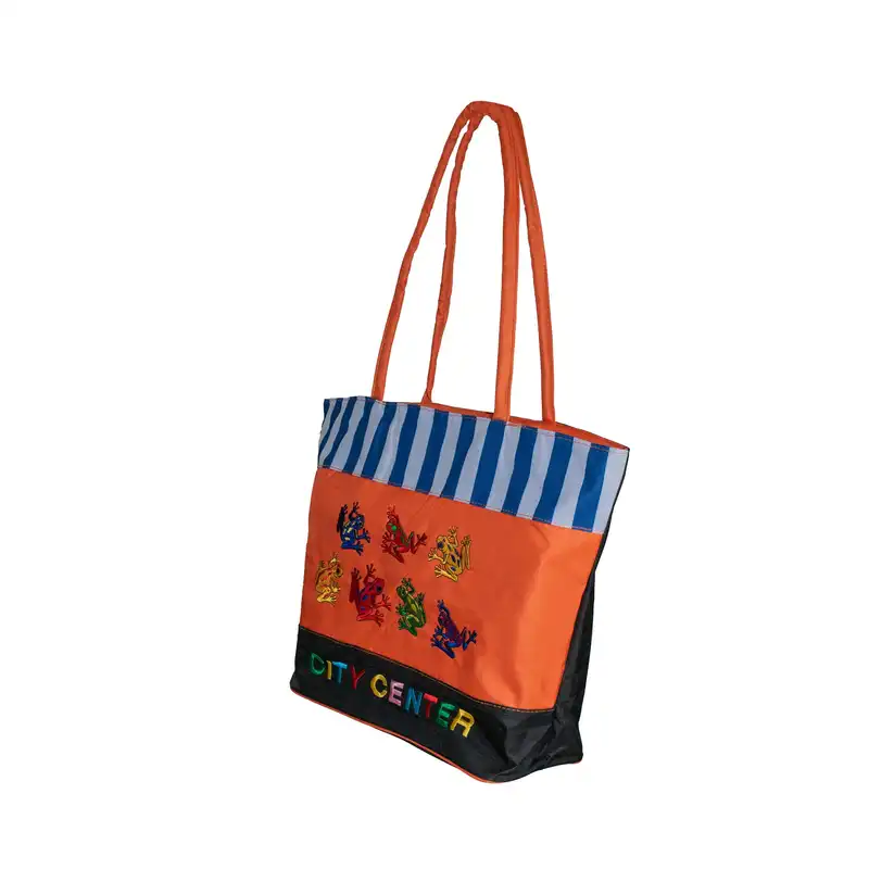 ساک خرید مدل گلدوزی طرح City Center کد 02