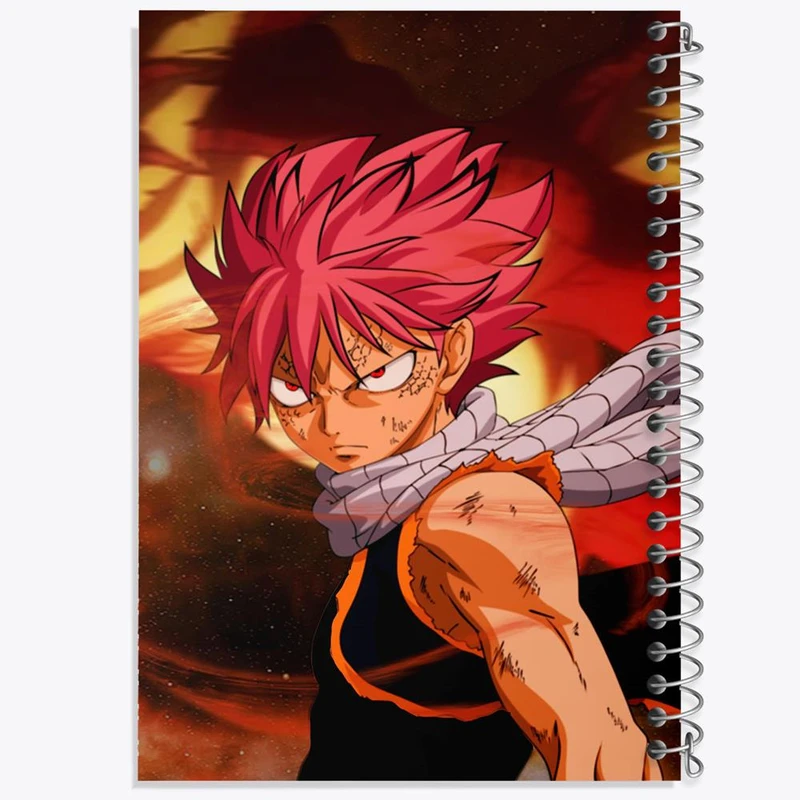 دفتر شطرنجی 50 برگ خندالو طرح ناتسو انیمه فری تیل Fairy Tail کد 16510