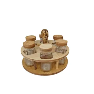 ست جا ادویه 6 پارچه مدل مک کارتی کد 14 به همراه استند