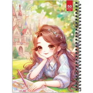 دفتر نقاشی 50 برگ انتشارات بله طرح دخترانه کد A4-L143