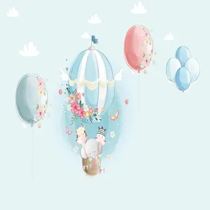 پوستر دیواری اتاق کودک مدل بالن و حیوانات کد G17