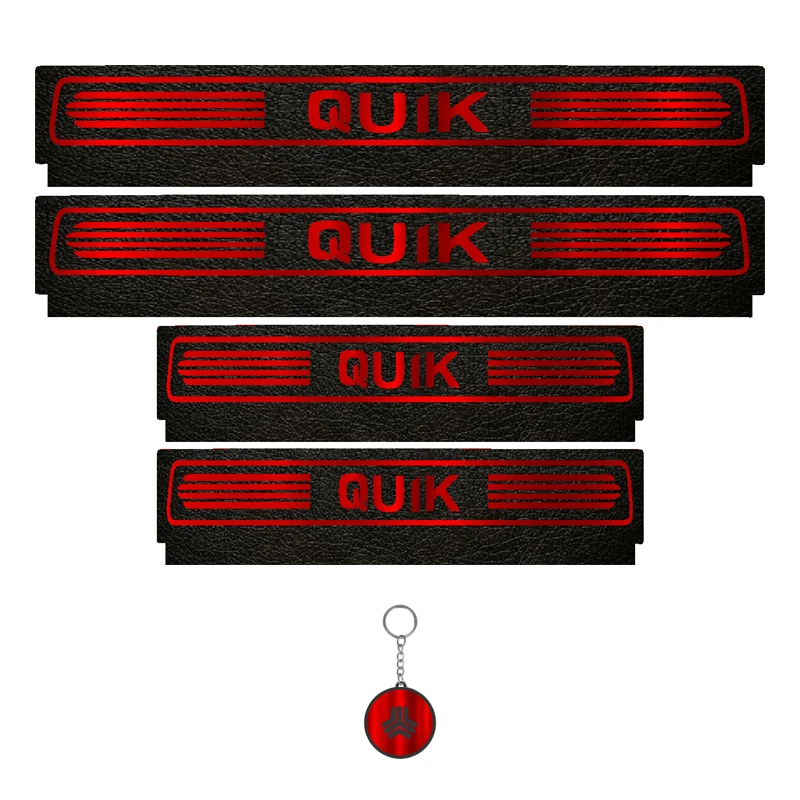 برچسب پارکابی خودرو لندمون کد LM064 MR مناسب برای کوئیک اس مجموعه 4 عددی به همراه جا کلیدی