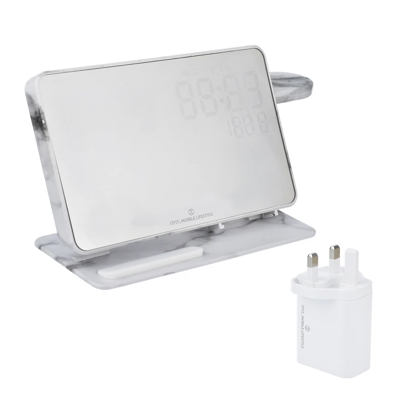 شارژر رومیزی بی سیم 15 وات ایتفیت مدل 3in1 PW06SP به همراه شارژر دیواری 30 وات ایتفیت
