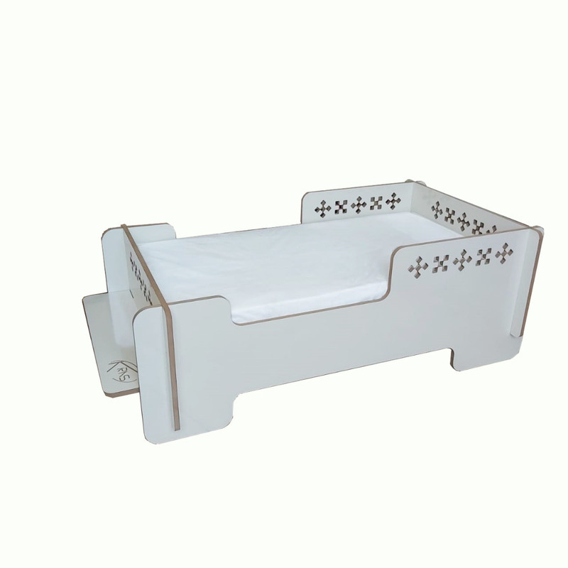 تختخواب کودک کراس مدل اسلیمی LEAV_05