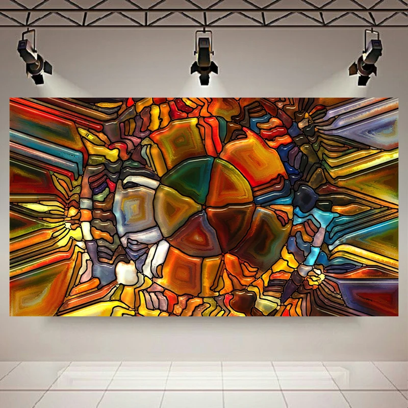 پوستر طرح الگوهای رنگارنگ کد AR11920