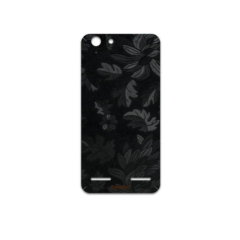 برچسب پوششی ماهوت مدل Black-Wildflower مناسب برای گوشی موبایل لنوو Vibe K5 Plus