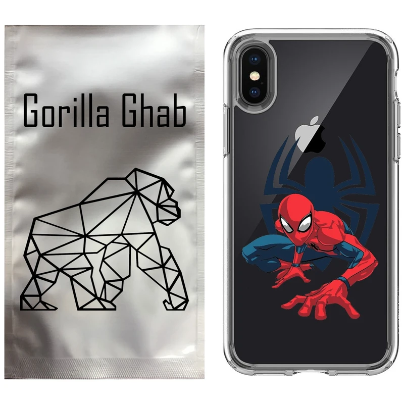کاور گوریلا قاب مدل CLG کد 75 طرح اسپایدرمن مناسب برای گوشی موبایل اپل iPhone X / XS