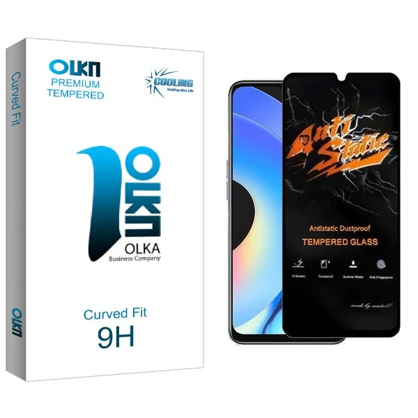 محافظ صفحه نمایش کولینگ مدل Olka Antistatic مناسب برای گوشی موبایل ریلمی 10s