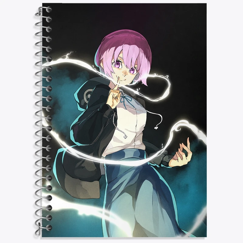 دفتر زبان 50 برگ خندالو مدل سه خط طرح کاسوگاتانی انیمه نیروی آتش کد 32254