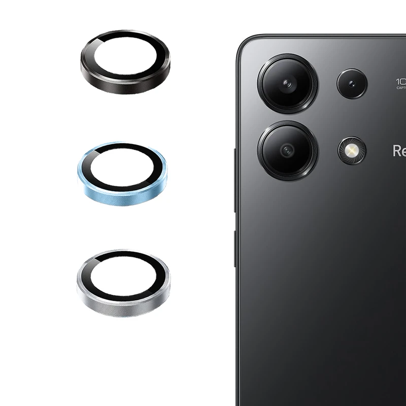 محافظ لنز دوربین فلزی مدل Objektif مناسب برای گوشی موبایل شیائومی Redmi note 13 Pro 4G