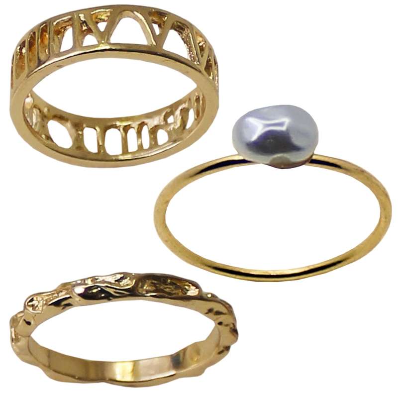 بند انگشتی زنانه کد RKH_1333 مجموعه 3 عددی