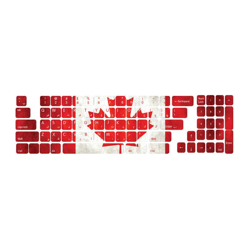 برچسب حروف فارسی کیبورد طرح Canada کد 102 برچسب حروف فارسی کیبورد طرح Canada کد 102