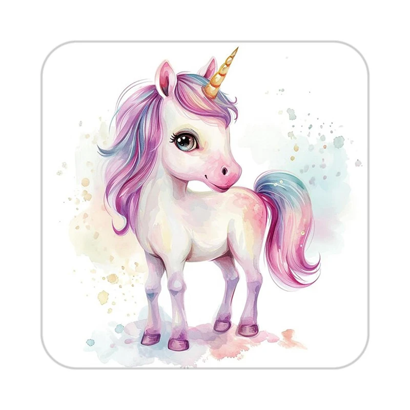 زیر لیوانی کاکتی طرح اسب تک شاخ و یونیکورن مدل mp33443