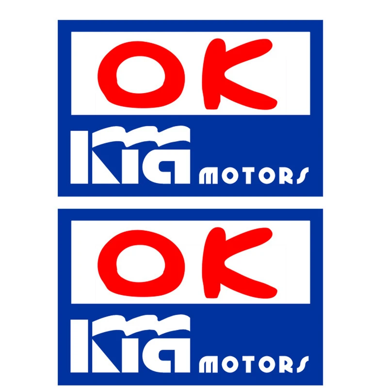 برچسب بدنه خودرو طرح کیا  مدل OK بسته دو عددی