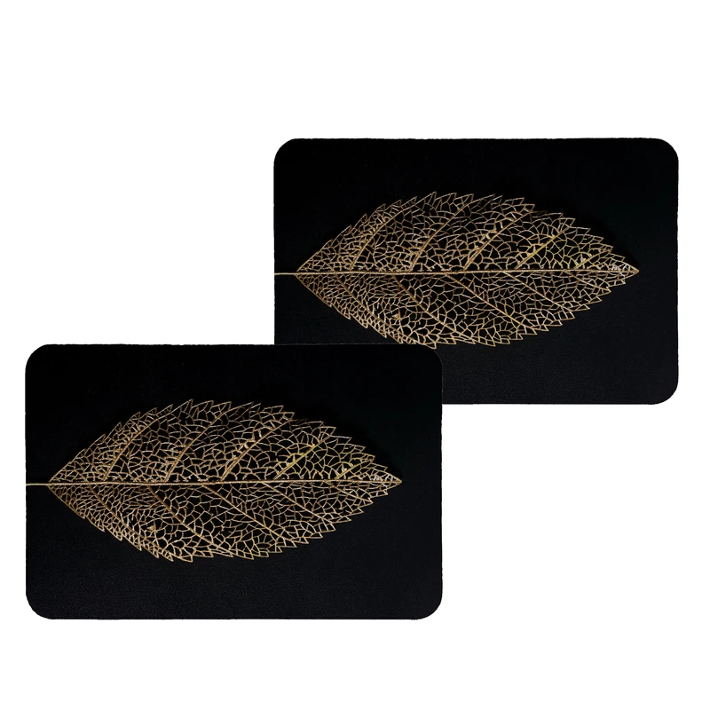 زیربشقابی طرح برگ کد 8932 بسته 2 عددی 