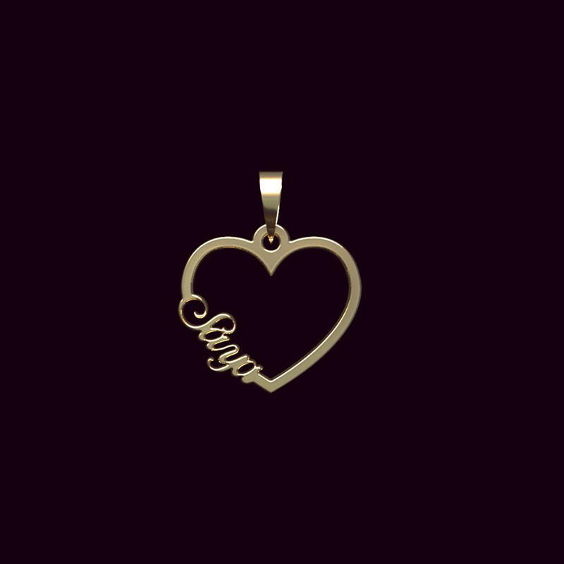 آویز گردنبند طلا 18 عیار زنانه مدوپد مدل اسم سایا saya کد PB1-10431