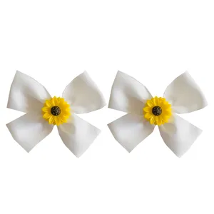 گیره مو دست ساز مدل آفتاب گردان بسته 2 عددی