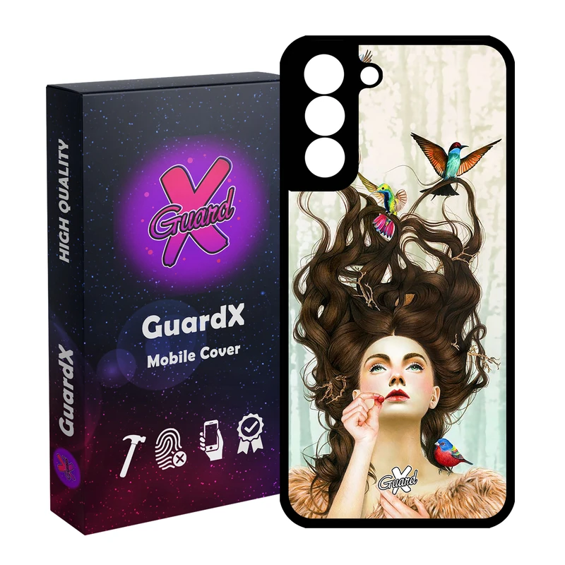 کاور گارد ایکس طرح Girl مدل Glass10290 مناسب برای گوشی موبایل سامسونگ Galaxy S21 FE