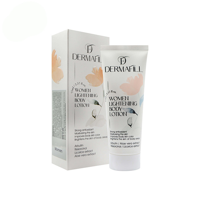 لوسیون روشن کننده بدن درمافیل مدل w حجم 75 میلی لیتر