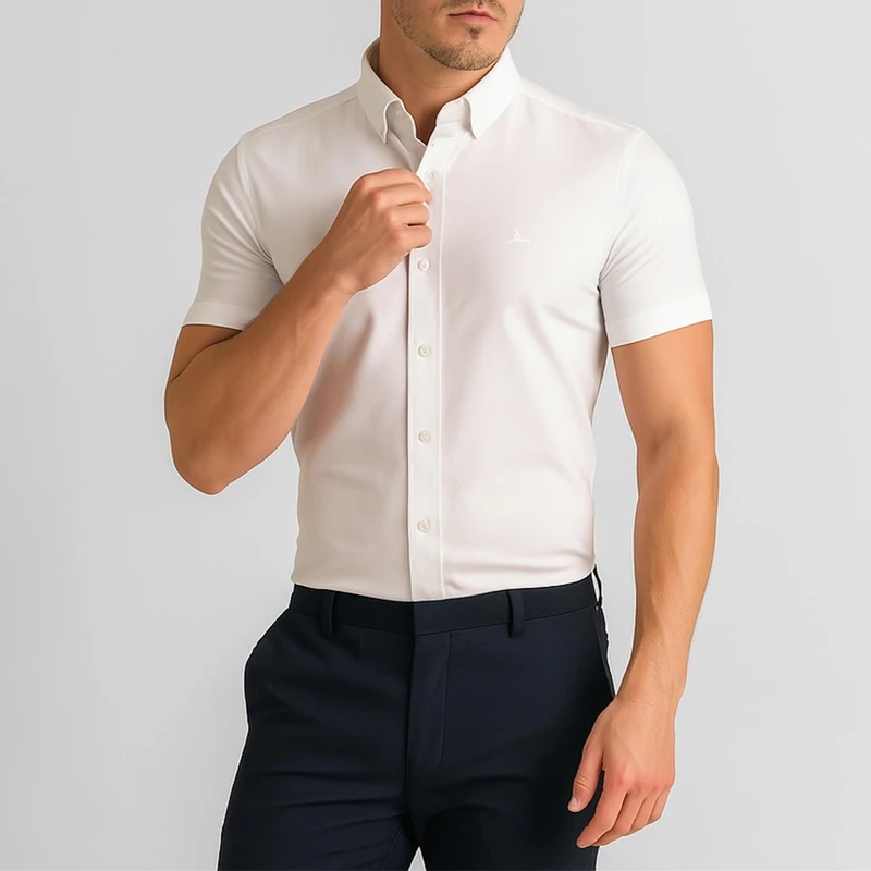 پیراهن آستین کوتاه مردانه مدل 1118-001