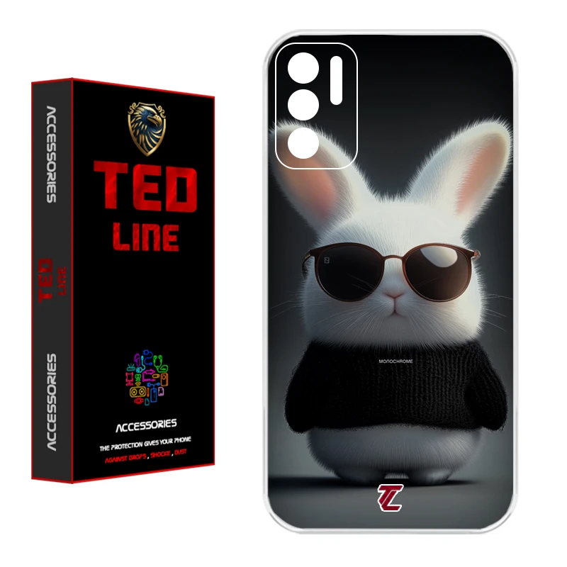 کاور تد لاین طرح خرگوش کد 1106 مناسب برای گوشی موبایل شیائومی Poco M3 Pro / Redmi Note 10 5G
