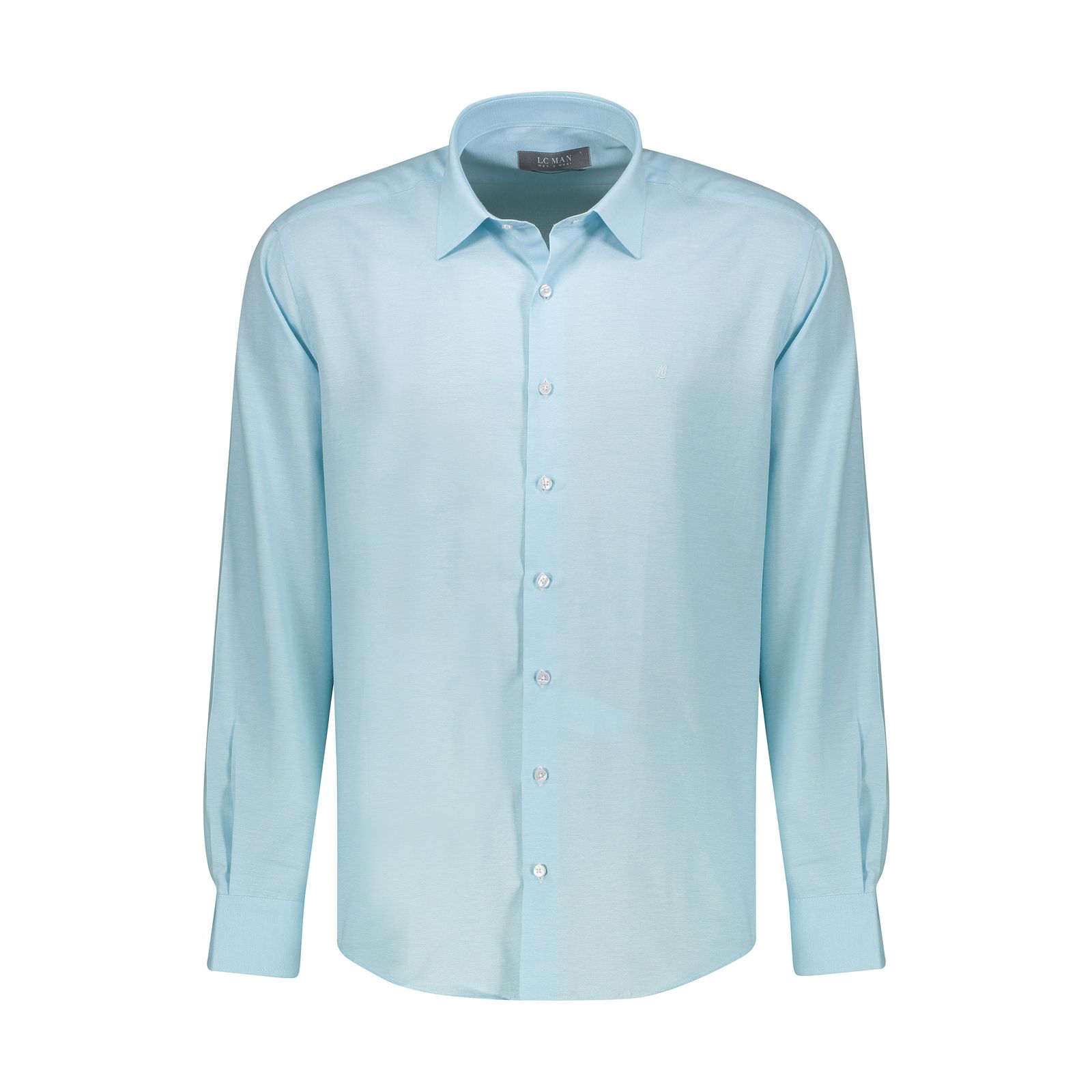 پیراهن آستین بلند مردانه ال سی من مدل 02181319-blue 145