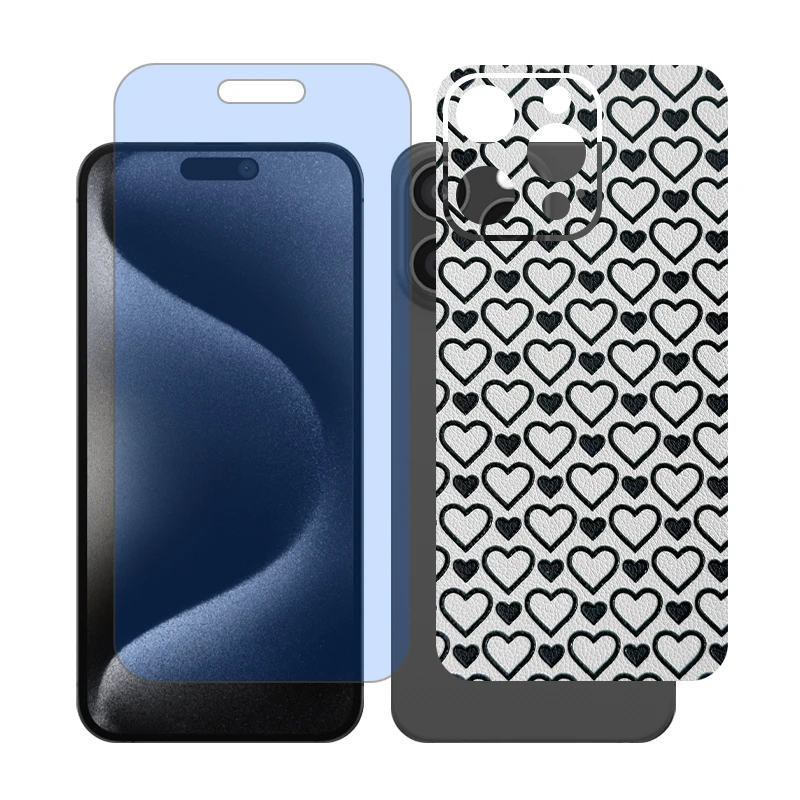 محافظ صفحه نمایش آنتی بلو گلس مدل Together مناسب برای گوشی موبایل اپل iPhone 16 Pro Max به همراه برچسب پوششی پشت گوشی