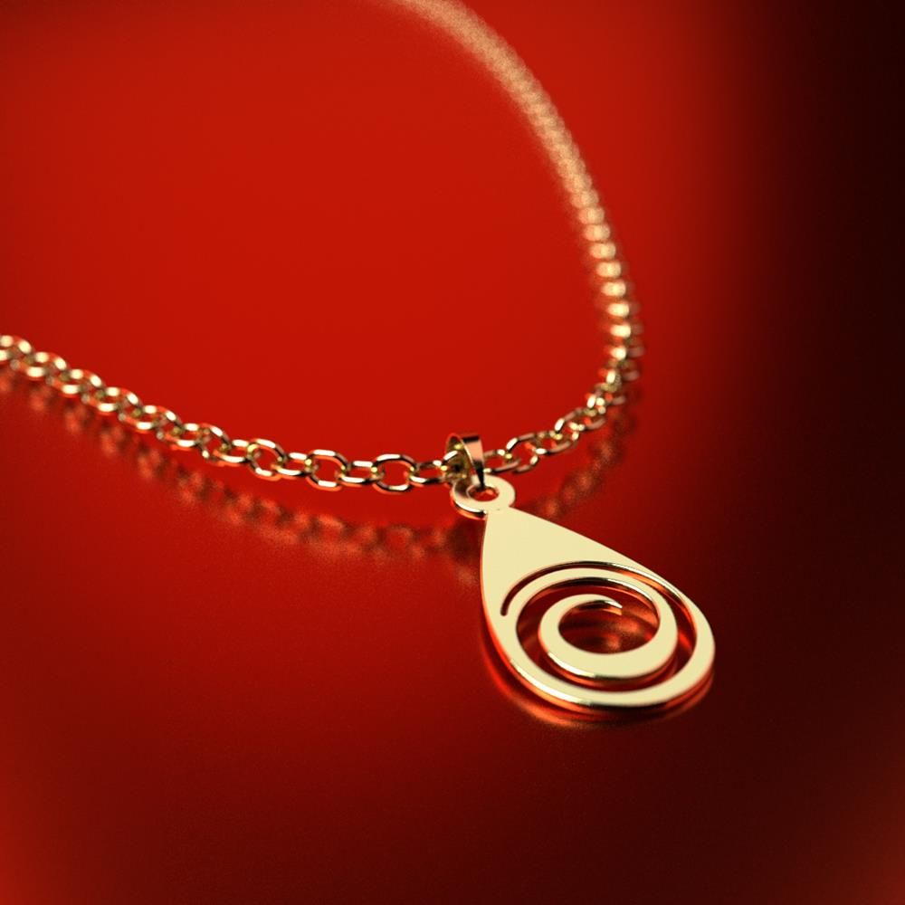 آویز گردنبند طلا 18 عیار زنانه مدوپد مدل هندسی کد PA1-13871 -  - 3