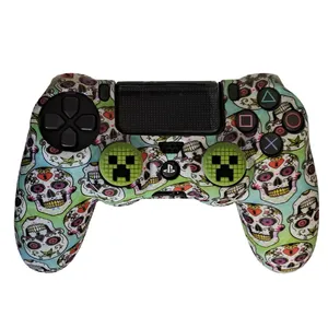 محافظ دسته پلی استیشن 4 طرح جمجمه مدل Gem Skull PS4305 به همراه روکش آنالوگ