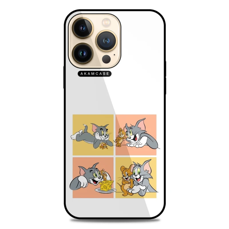 کاور آکام مدل AMC-WA13PRO-TOM & JERRY8 مناسب برای گوشی موبایل اپل iPhone 13 Pro