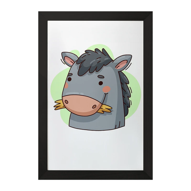 تابلو خندالو مدل الاغ حیوانات بامزه کد 37173