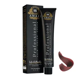 رنگ مو آوایی شماره 8.667 حجم 120 میلی لیتر رنگ شکلاتی بنفش روشن