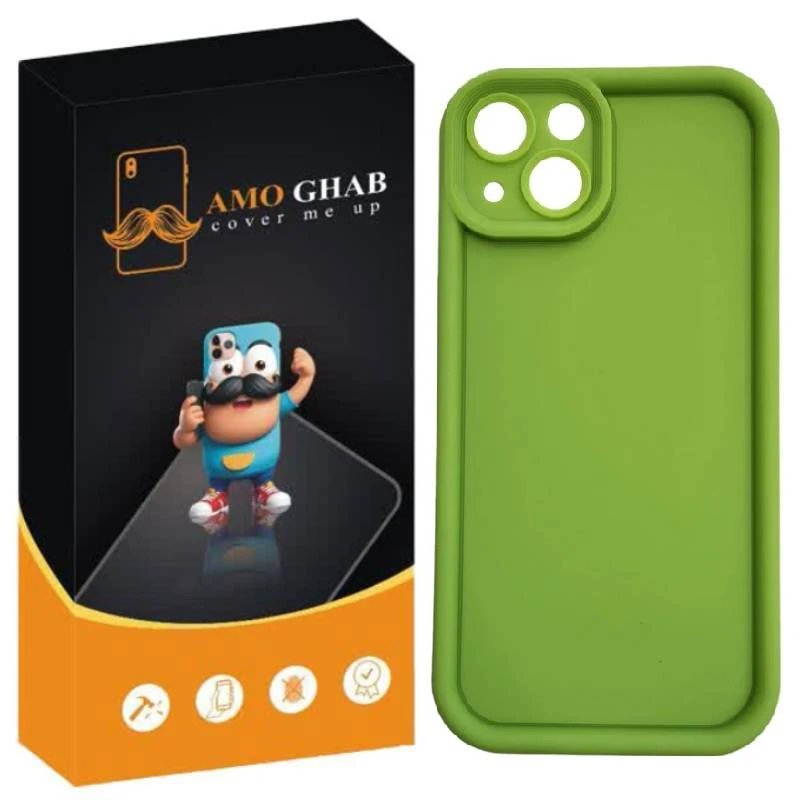 کاور عمو قاب مدل سیلیکونی سولید مناسب برای گوشی موبایل اپل iPhone 13 / 14