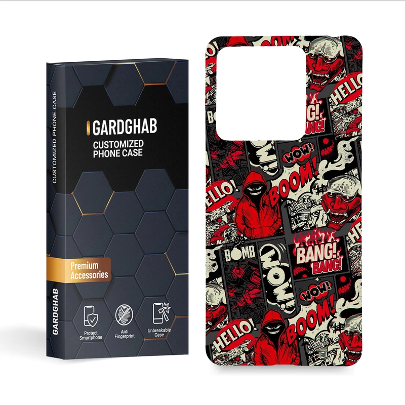 کاور گارد قاب مدل پسرانه مناسب برای گوشی موبایل شیائومی redmi note 13 5g